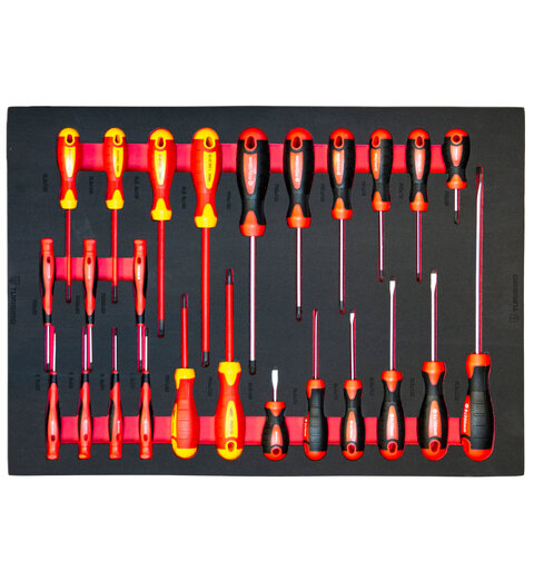 Turisimo Core – Skrutrekkersett 25 deler normal og VDE