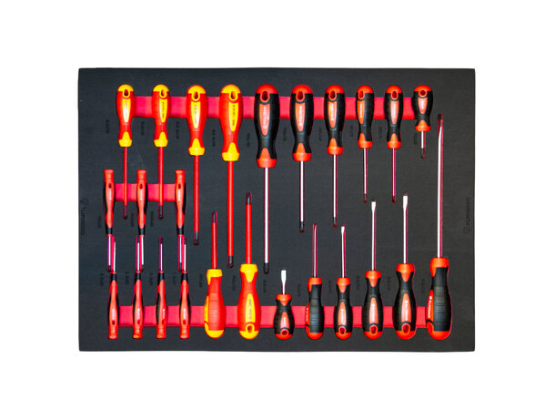 Turisimo Core – Skrutrekkersett 25 deler normal og VDE 