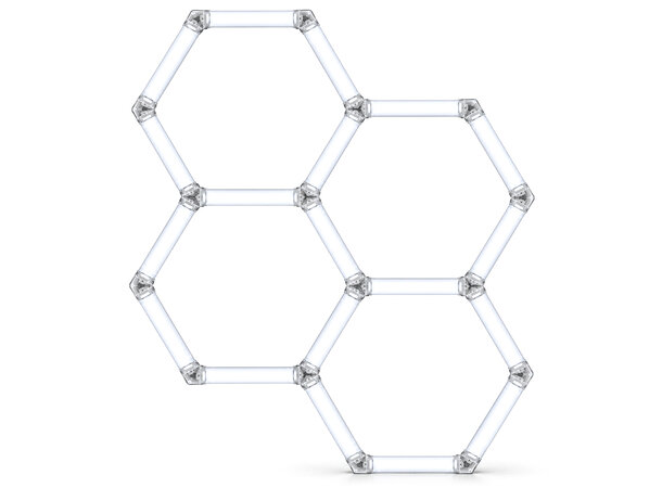 Turisimo GRID Hexagon pakke 4 Hexagon-panel 4 ruter Turisimo GRID 