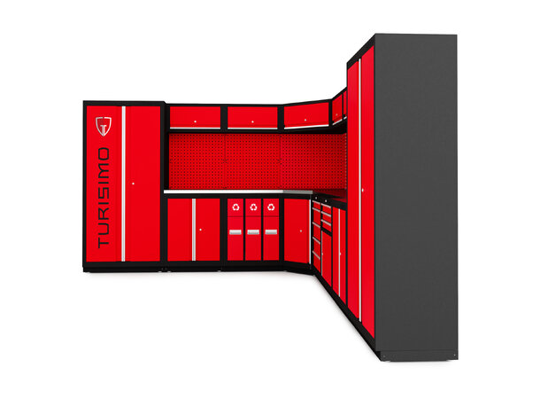 Turisimo S4 høyskap – Garasjeinnredning 4 seksjoner 2640mm