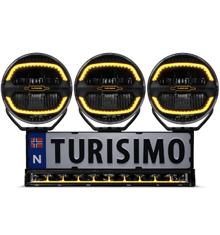 Turisimo Ultimate Trio Fjernlyspakke 41400 effektive lumen, 1191m kastelengde