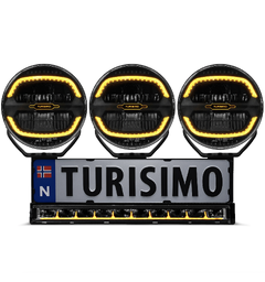 Turisimo Ultimate Trio Fjernlyspakke 41400 effektive lumen, 1191m kastelengde