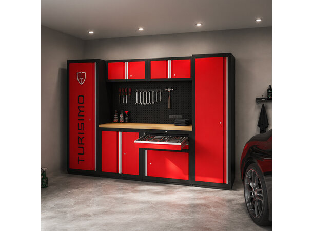 Turisimo komplett garasjeinnredning 2560 mm – detailer 2