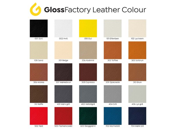 Gloss Factory Leather Colourant – vannbasert skinnfarge