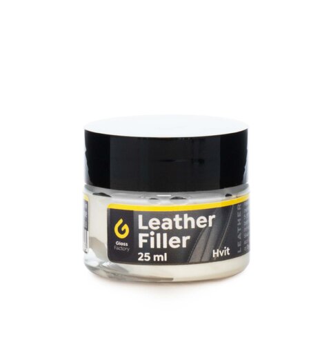 Gloss Factory Leather Filler, hvit Hvit reparasjonsmasse for skinn, 25ml