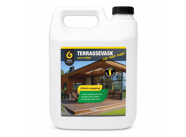 Gloss Factory Terrassevask Effektiv vask av terrassen, 4L 