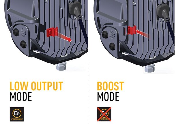 LAZER Sentinel PL2 9" fjernlys med kombo lysbilde - Hvitt hus!