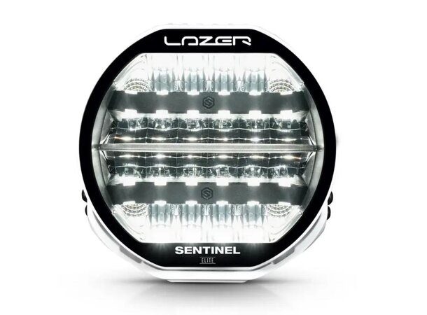 LAZER Sentinel PL2 9" fjernlys med kombo lysbilde - Hvitt hus!