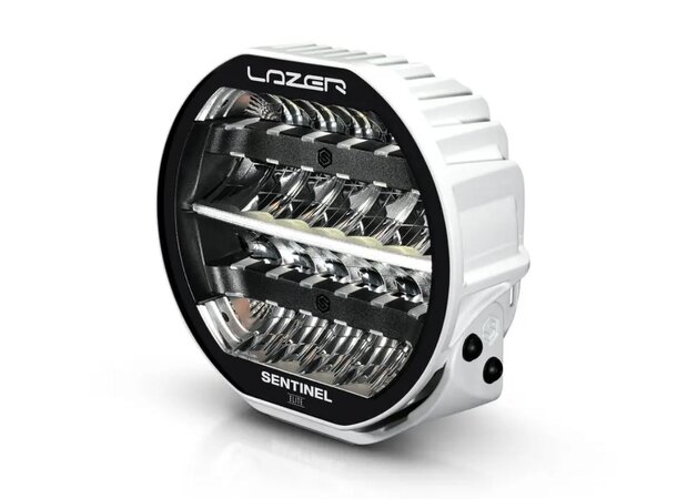 LAZER Sentinel PL2 9" fjernlys med kombo lysbilde - Hvitt hus!