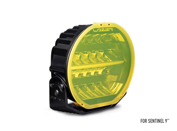 Lazer 9" Gult Deksel – For bedre sikt og beskyttelse