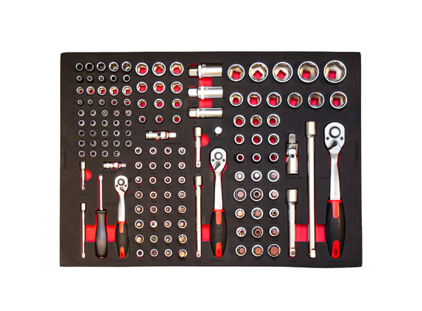 Turisimo Core komplett pipesett 140 deler – 1/4”, 3/8”, 1/2” CR-V