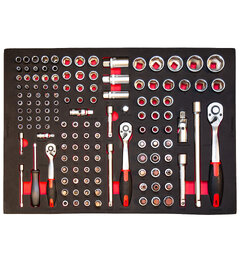 Turisimo Core – Komplett pipesett 140 deler: 1/4&quot;, 3/8&quot;, 1/2&quot;