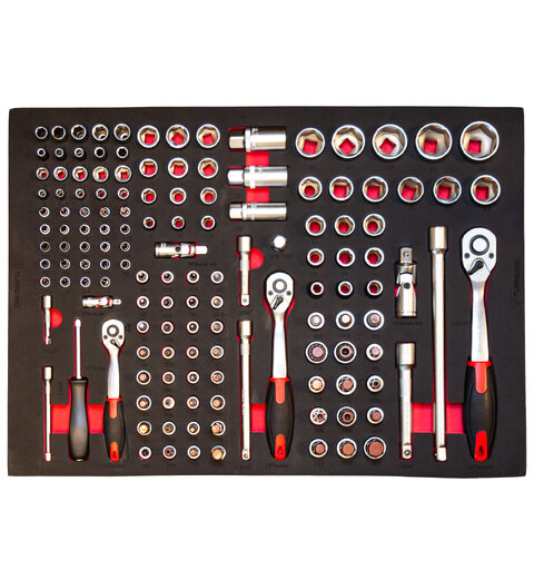 Turisimo Core – Komplett pipesett 140 deler: 1/4&quot;, 3/8&quot;, 1/2&quot;