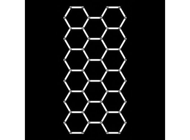 Turisimo GRID Hexagon pakke 17 Hexagon belysning 17 ruter 