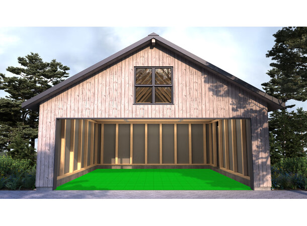 Versoflor TASKFLOR® klikkbar gulvflis Bright Breen, 30x30cm, 1stk. 