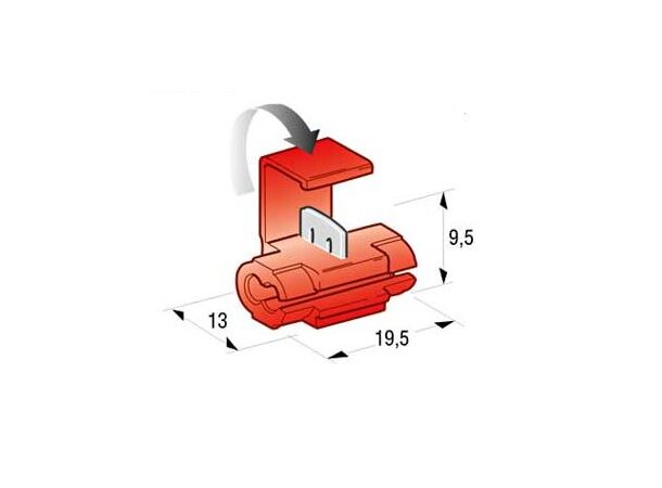 AutoLine Strømtyv kabel terminal gul - Garasjetid