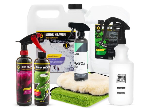 Komplett vaskepakke for matt lakk/folie Behold den semimatte finishen lenger 