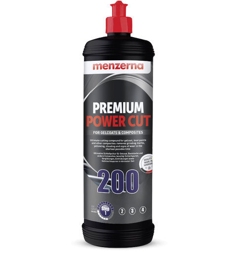 Menzerna Premium Power Cut 200 Heavy Cut Polish for båt, bobil, 1 liter