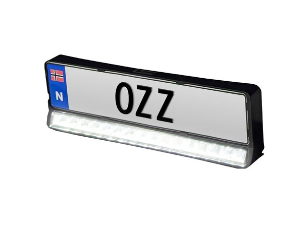 OZZ LP1 20" Fjernlys LED-bar med Nummerskiltbrakett – 9600 Lumen