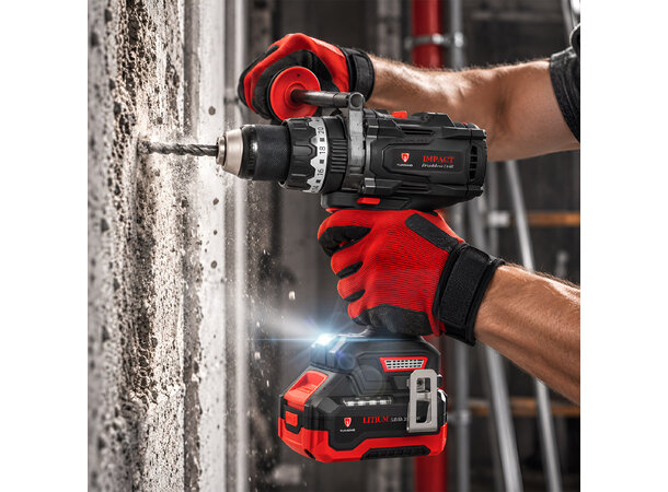 Turisimo IMPACT 20V slagdrill med 5.0Ah batteri og lader | Garasjetid