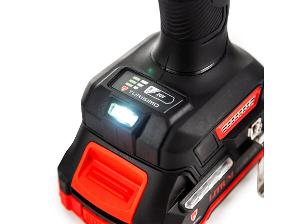 Turisimo IMPACT 5.0Ah 20V 20V Slagdrill med batteri & lader 