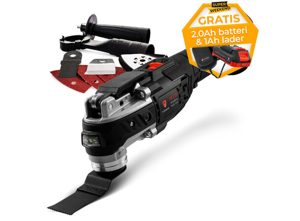 Turisimo MULTI 20V multiverktøy-pakke Super Weekend - Gratis batteri og lader 