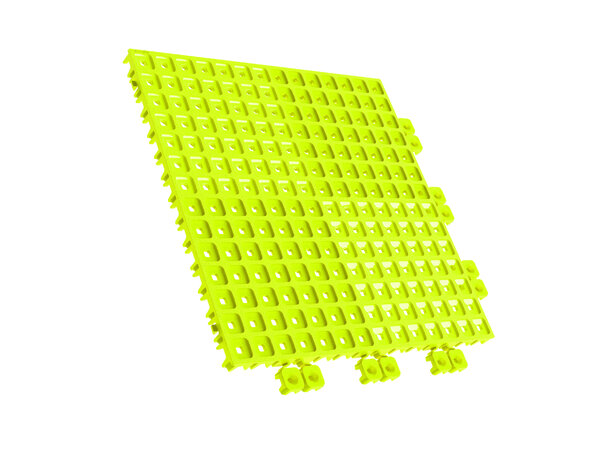 Versoflor UPFLOR® klikkbar gulvflis Fluorescent Yellow, 30x30cm, 1stk. 