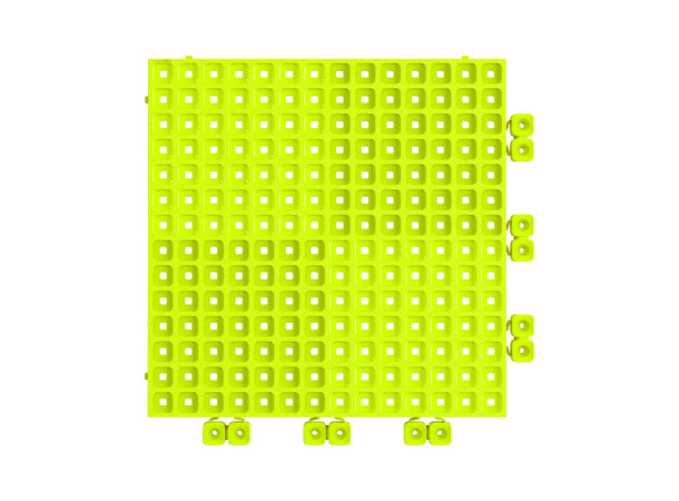 Versoflor UPFLOR® klikkbar gulvflis Fluorescent Yellow, 30x30cm, 1stk. 