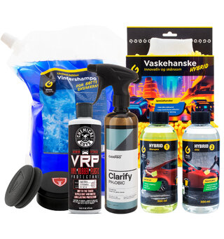 Vinterglans med vannperling Gir en enormt god glans i bilen!