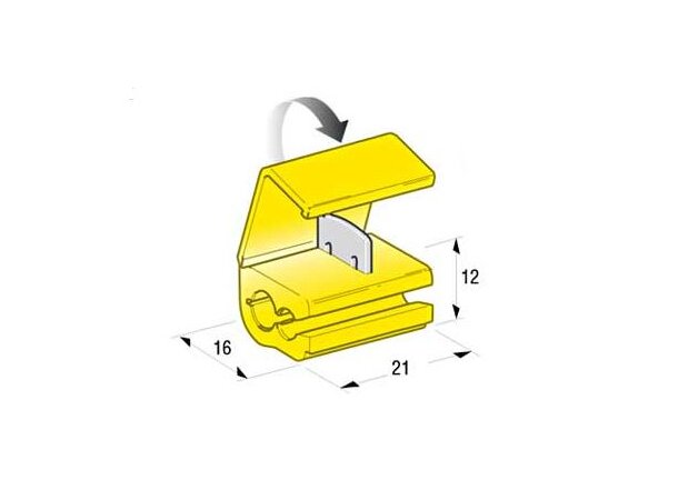 AutoLine Strømtyv kabel terminal gul