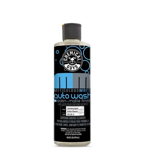 Chemical Guys Meticulous Matte Auto Wash Matt-sikkert bilshampo uten glans, 473ml