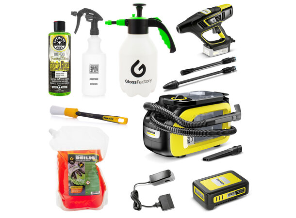 Kärcher Complete Wash & Rinse Tekstilrenser, Håndholdt spyler m/tilbeh 