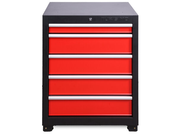 Turisimo 5-skuffers underskap i stål – moderne og robust