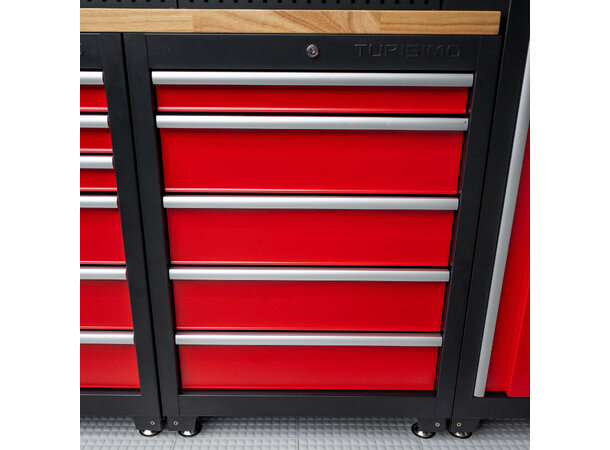 Turisimo 5-skuffers underskap i stål – moderne og robust