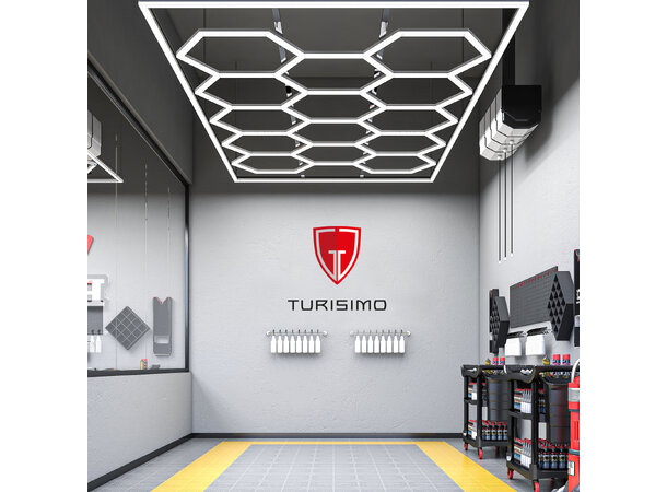 Turisimo Hexagon 15 650W Garage Hexagon Led Light 