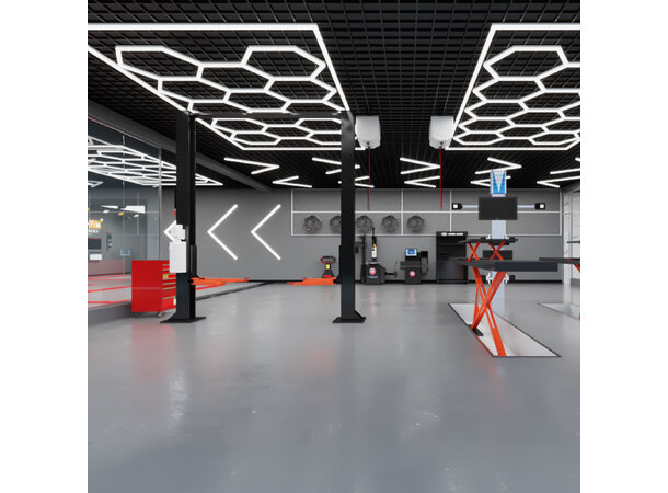 Turisimo Hexagon 15 650W Garage Hexagon Led Light 