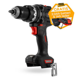 Turisimo IMPACT 20V Slagdrill-pakke Super Weekend- Gratis batteri og  lader