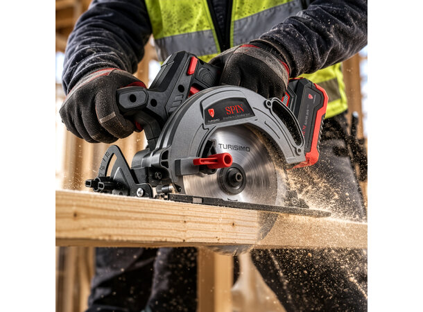 Turisimo SPIN 5.0Ah 20V 20V Sirkelsag med batteri & lader 