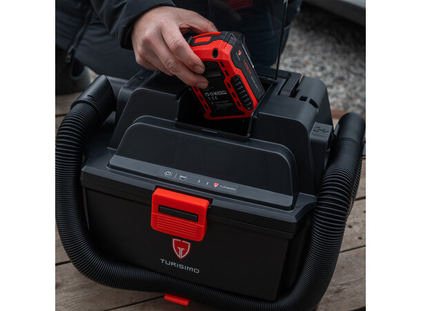 Turisimo grovstøvsuger 20V våt/tørr – kompatibel med Makita