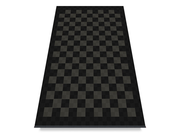 Versoflor Garasjegulv sort/grå enkel Komplett garasjegulv til 20kvm garasje 