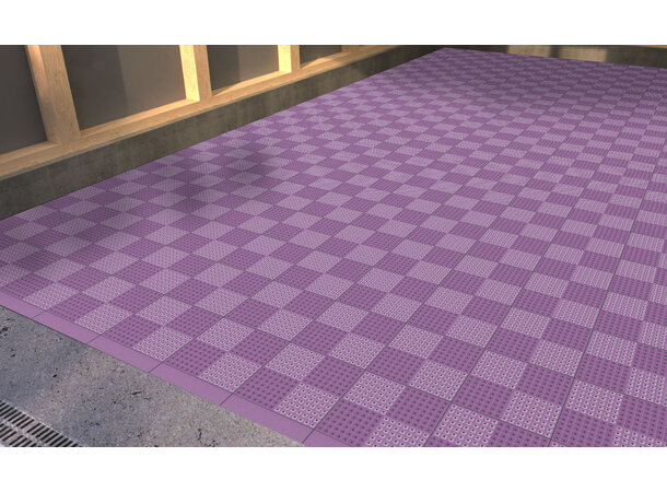 Versoflor UPFLOR® klikkbar gulvflis Deep Purple, 30x30cm, 1stk. 