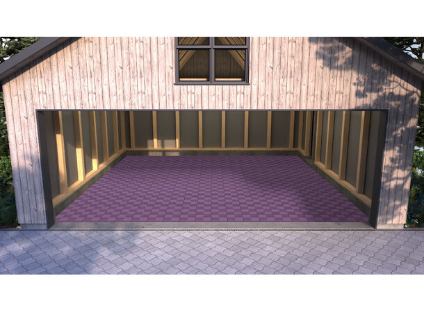 Versoflor UPFLOR® klikkbar gulvflis Deep Purple, 30x30cm, 1stk. 