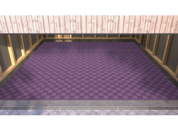 Versoflor UPFLOR® klikkbar gulvflis Deep Purple, 30x30cm, 1stk. 