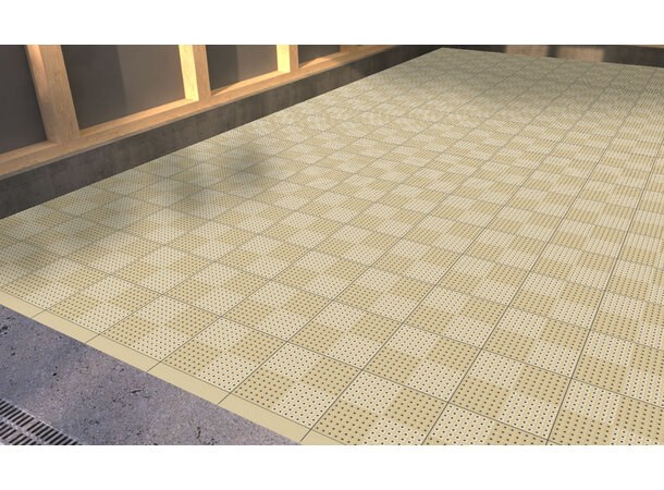 Versoflor UPFLOR® klikkbar gulvflis Stone Beige, 30x30cm, 1stk. 