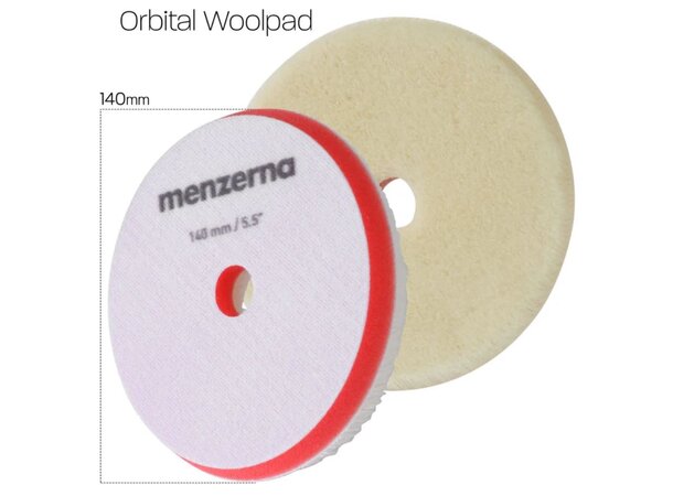 Menzerna Premium Orbital Wool Pad 125/140 mm – Heavy Cut