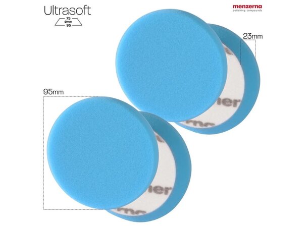 Menzerna Wax Foam Pad 75/95 mm blå | Påføringspute