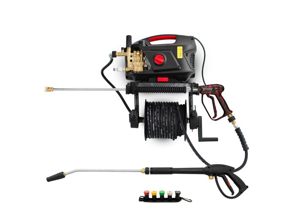 Turisimo HP 510 Pro Vegghengt Induksjons-høytrykkspyler 15m slange 