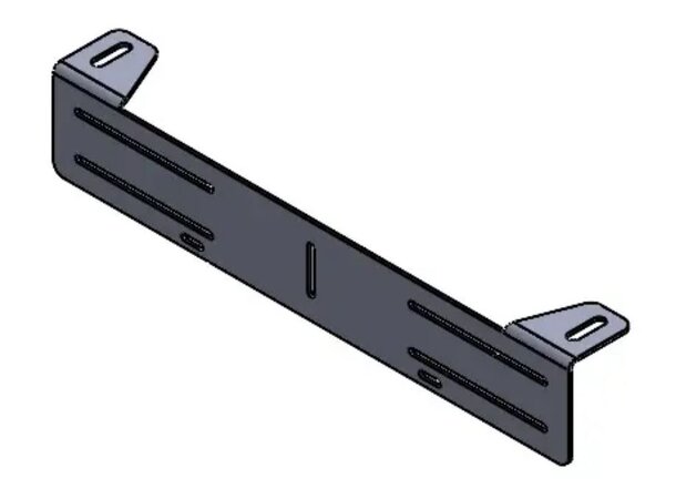Universal skiltbrakett for 2 lamper til biler med radar