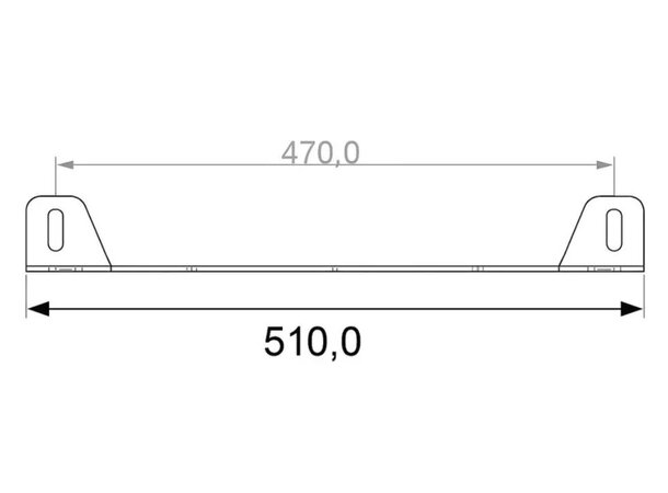 Universal skiltbrakett for 2 lamper til biler med radar