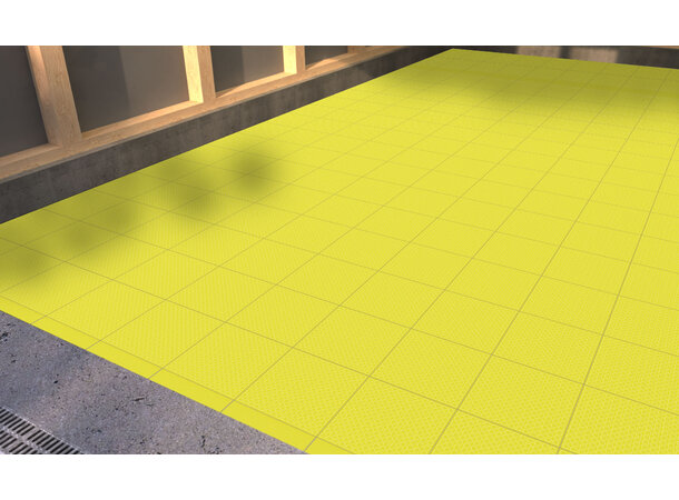 Versoflor TASKFLOR® klikkbar gulvflis Sulpher Yellow, 30x30cm, 1stk. 